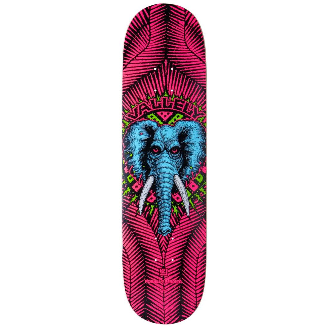 Powell Peralta Skateboard Deck Vallely Pink Elephant 8.25" Birch