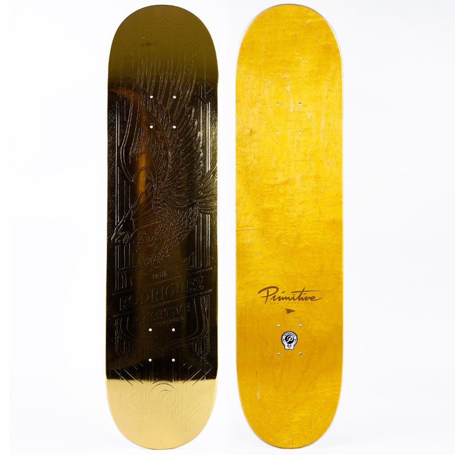 Primitive Skateboard Deck Prod Gold Foil Eagle 8 Paul Rodriguez