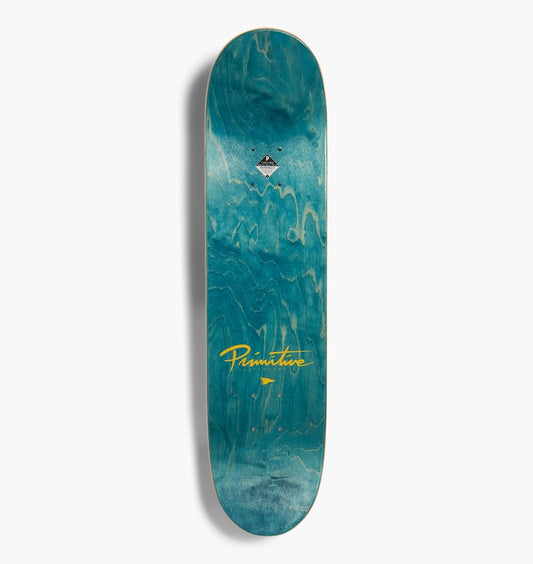 Primitive Skateboard Deck Dirty P Core Yellow 8.38"