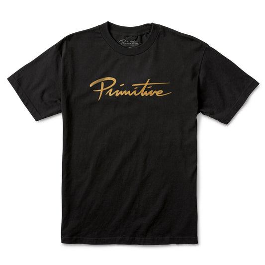 Primitive Skateboard Tee Nuevo Script Black T-Shirt