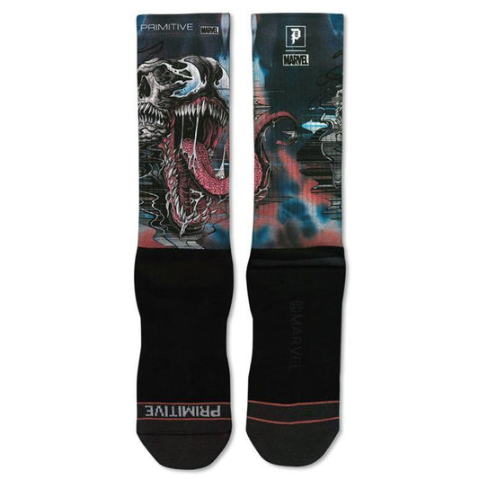 Primitive Socks x Marvel Venom Black Crew ONE SIZE Skateboard Sox
