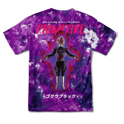 Primitive Tee Goku Black Rose Wash Purple Dragon Ball Z Skateboard T-Shirt DBZ