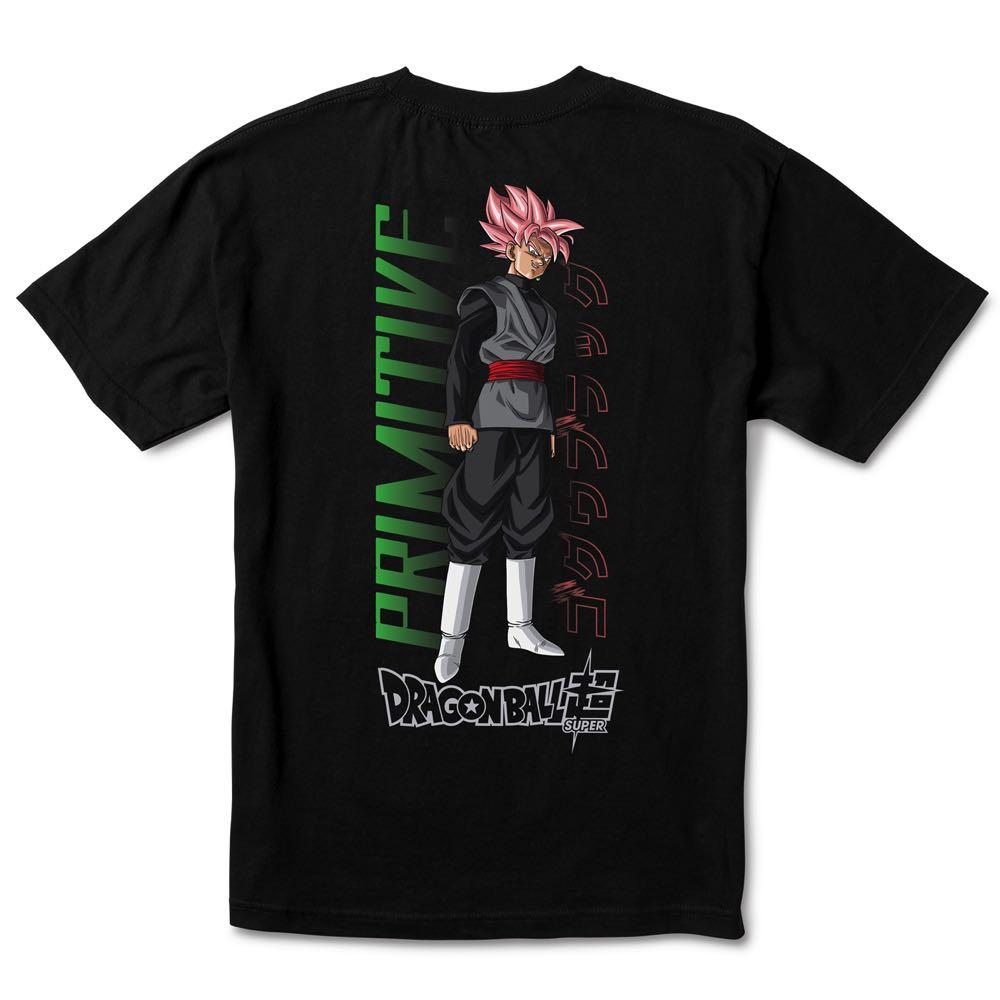 Primitive X Dragon Ball Z Tee Ssr Goku Black Dbz Skateboard T Shirt