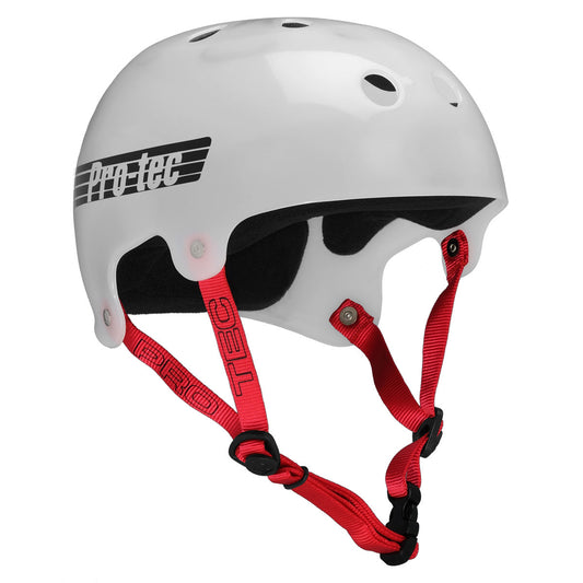 Pro-Tec Helmet Classic Bucky Translucent White Skateboard / Bike Protec Lid