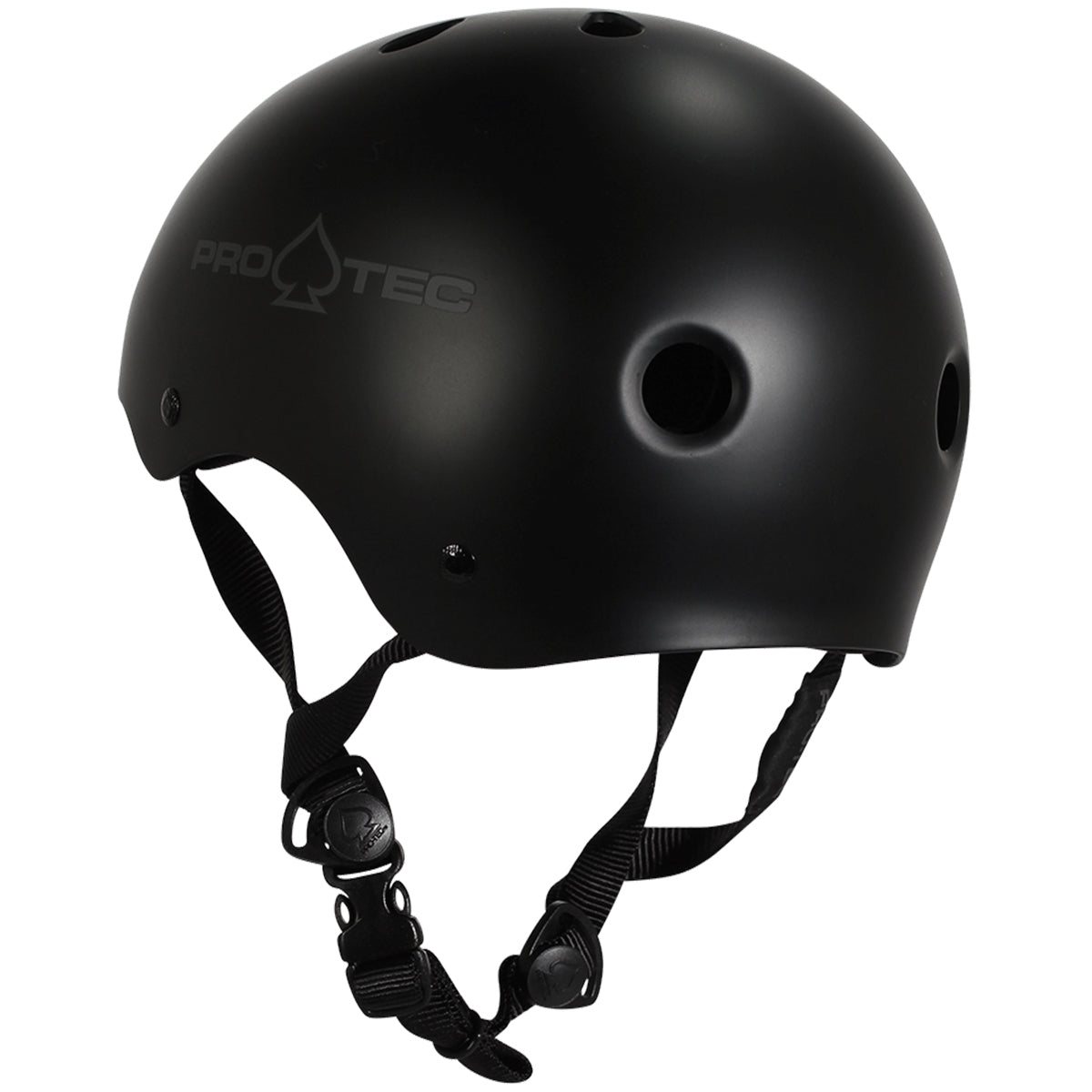 Pro-Tec Helmet Classic Certified Matte Black Skateboard / Bike Protec Lid