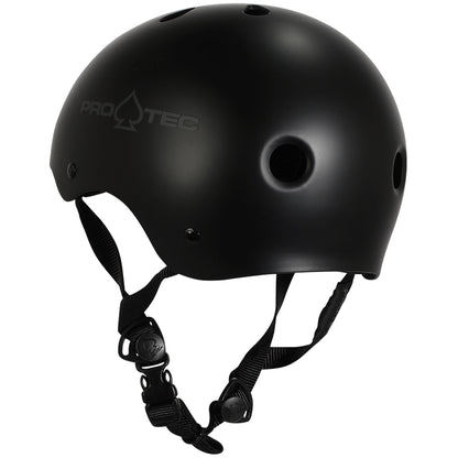 Pro-Tec Helmet Classic Certified Matte Black Skateboard / Bike Protec Lid