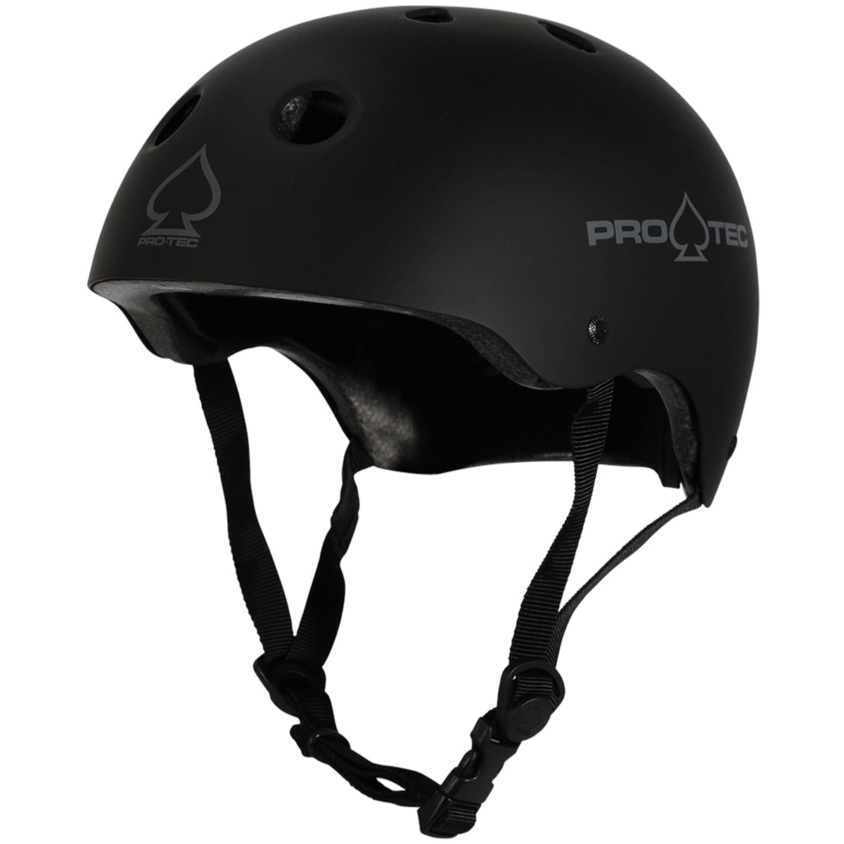 Pro-Tec Helmet Classic Certified Matte Black Skateboard / Bike Protec Lid