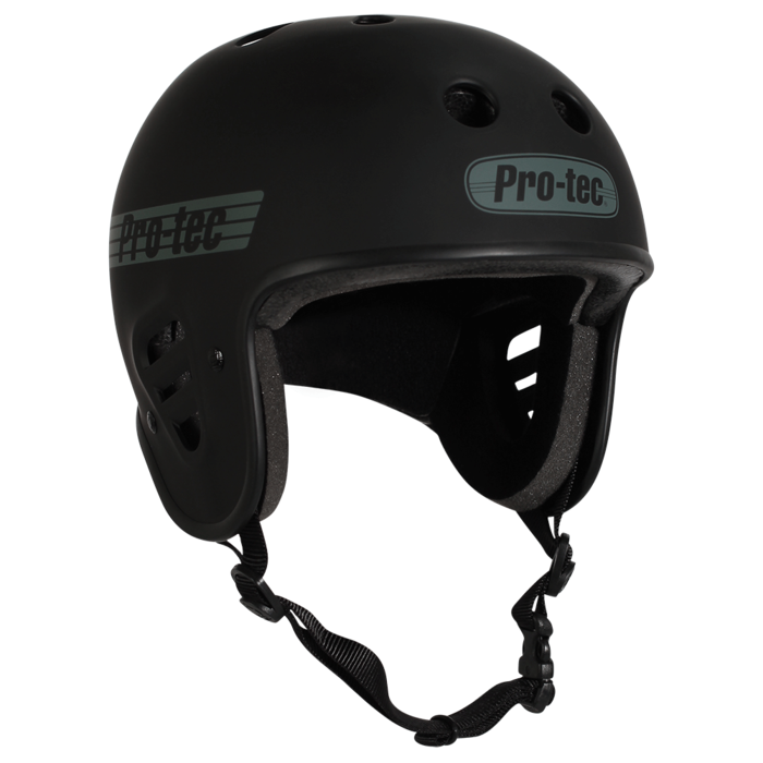 Pro Tec Helmet Full Cut Certified Matte Black Skateboard Bike Protec Lid