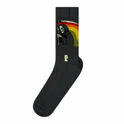 Psockadelic Socks Deathbow Black OSFM Skateboard Sox
