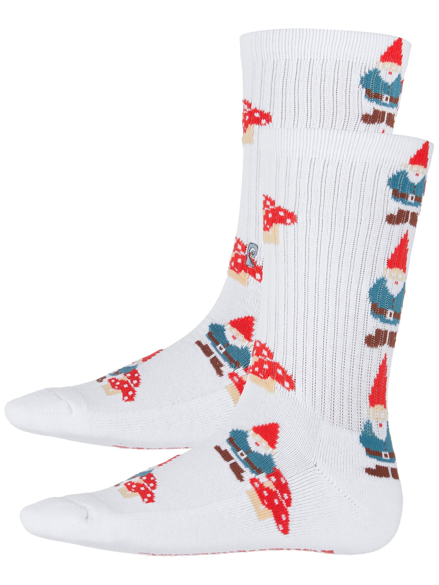 Psockadelic Socks Gnome White Crew OSFM Skateboard Psocks