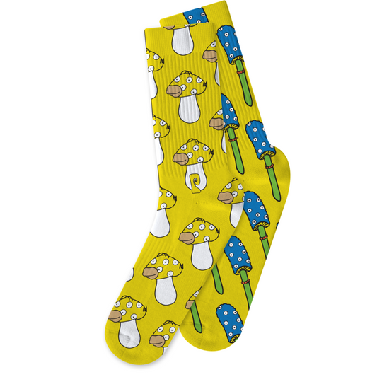 Psockadelic Socks The Shrooms Parents Crew OSFM Skateboard Sox