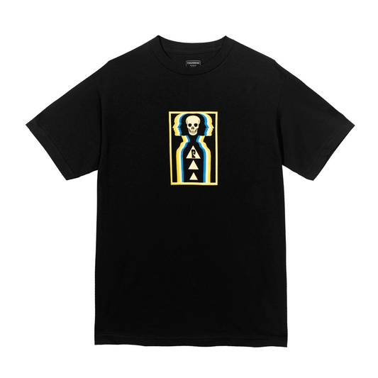 Psockadelic Tee Transcending Black Skateboard T-Shirt