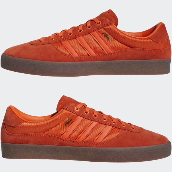 Adidas Shoes Lucas Puig Indoor Semi Impact Orange Gum Skateboard Sneakers