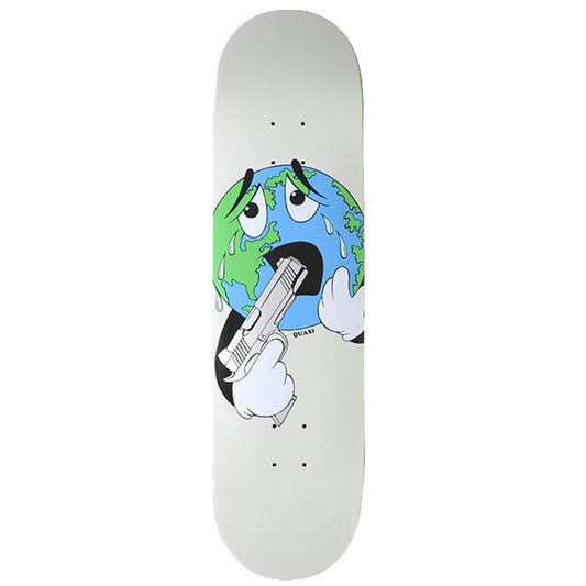 Quasi Skateboard Deck World White 8.38"