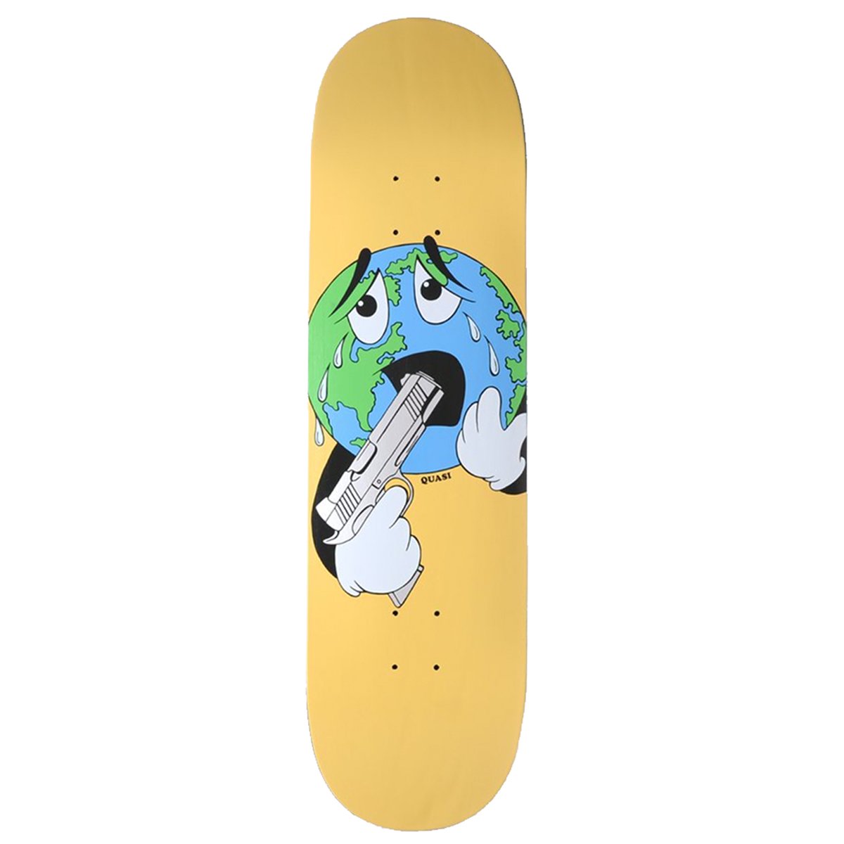 Quasi Skateboard Deck World Yellow 8 625