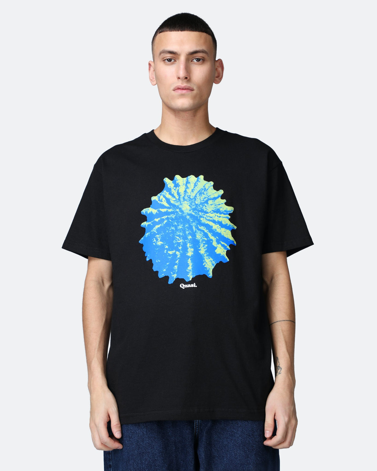 Quasi Tee Fossil Black Skateboard T Shirt