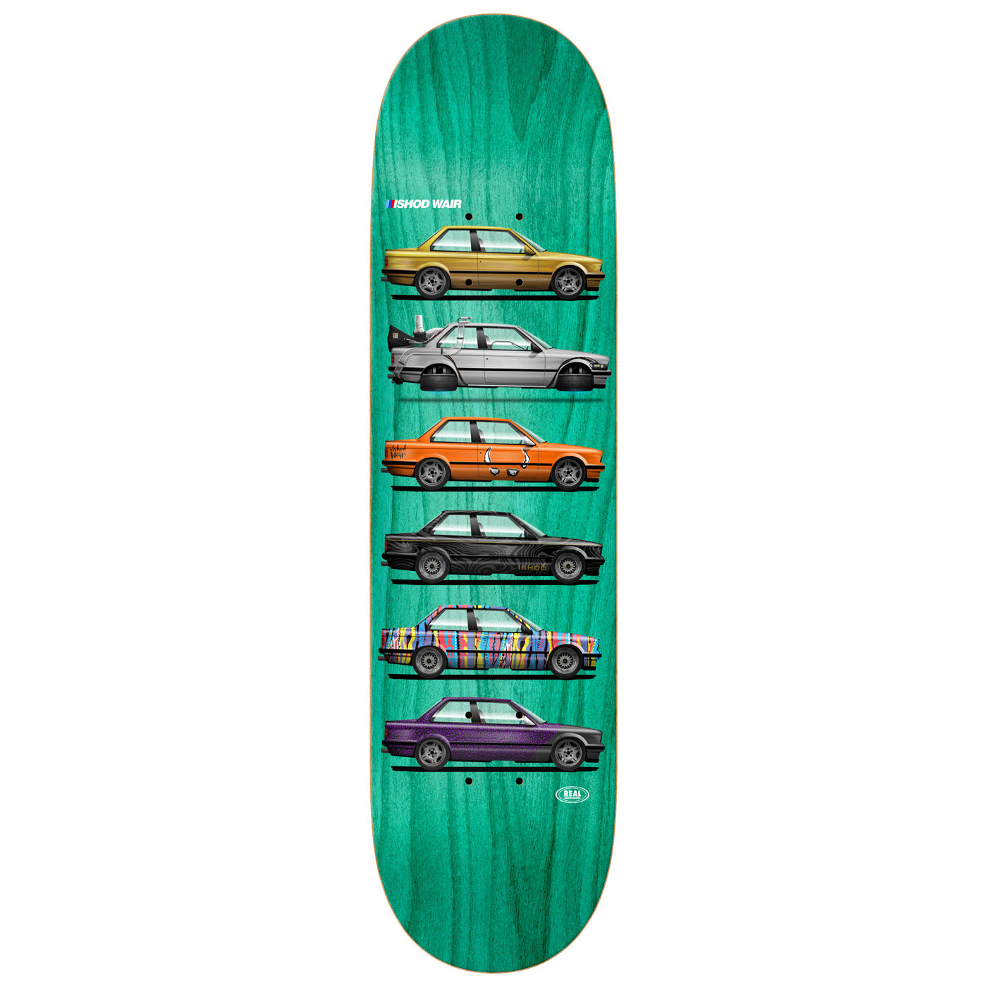 Real Skateboard Deck Customs Ishod TT 8.3" Twin Tail (Slick Bottom)