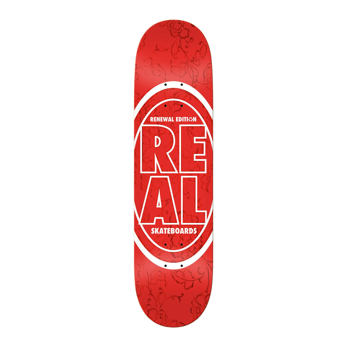 Real Skateboard Deck Pp Floral Oval 8 06