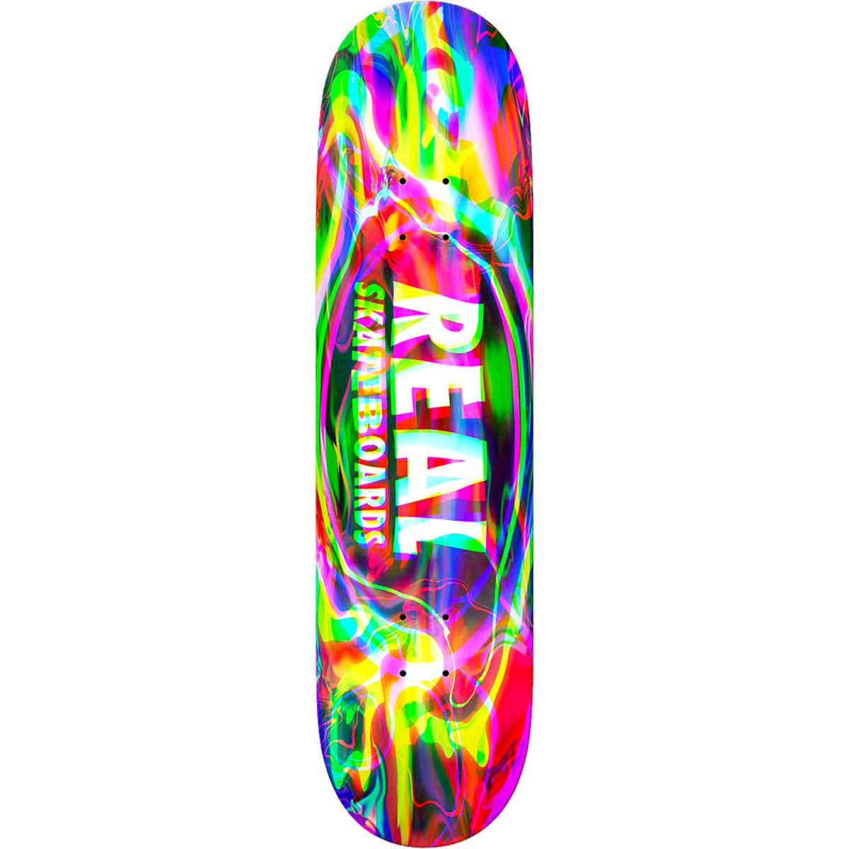 Real Skateboard Deck Team Psychoactive Dye Oval 8 25