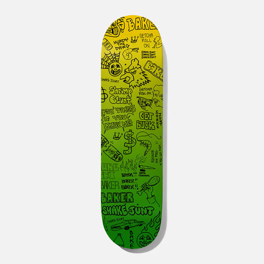 Baker Skateboard Deck Rekinize Deck 8.5" x Shake Junt