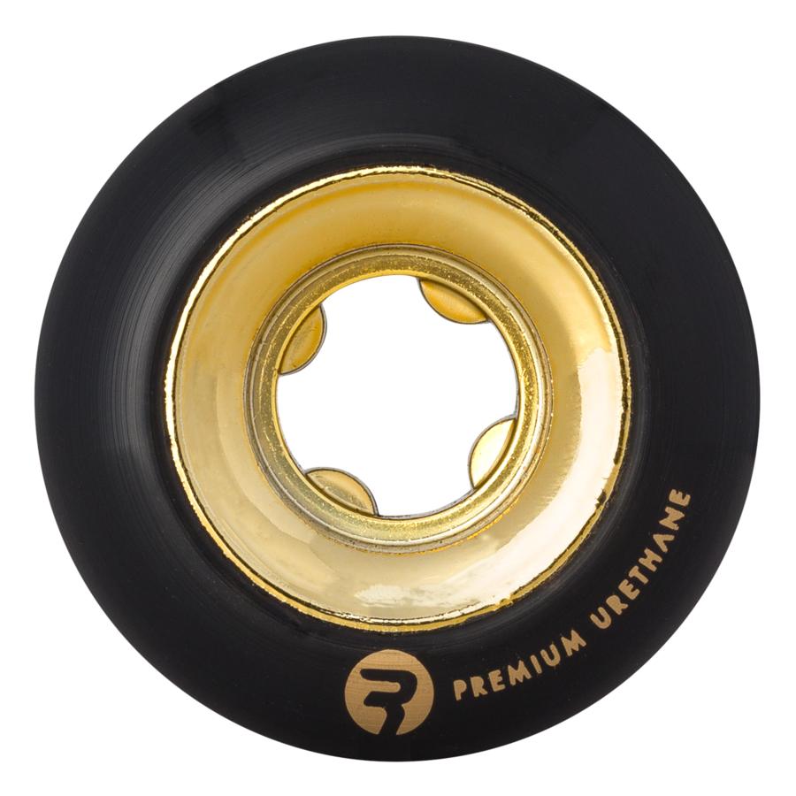 Ricta Skateboard Wheels 53mm Chrome Core Black Gold 99a