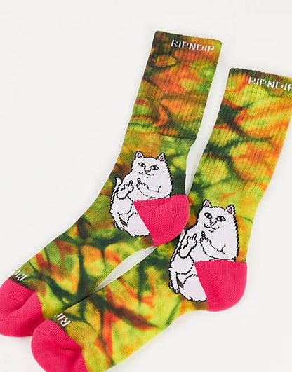 RIPnDIP Socks Lord Nermal Sunburst Mutli OSFM Rip N Dip Skateboard Sox
