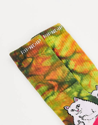 RIPnDIP Socks Lord Nermal Sunburst Mutli OSFM Rip N Dip Skateboard Sox