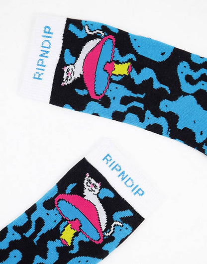 RIPnDIP Socks Psychedelic Mutli OSFM Rip N Dip Skateboard Sox