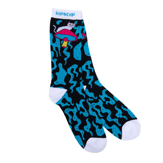 RIPnDIP Socks Psychedelic Mutli OSFM Rip N Dip Skateboard Sox
