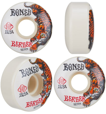 Bones Skateboard Wheels Berger The Hunter 52mm V3 Slims STF 103a