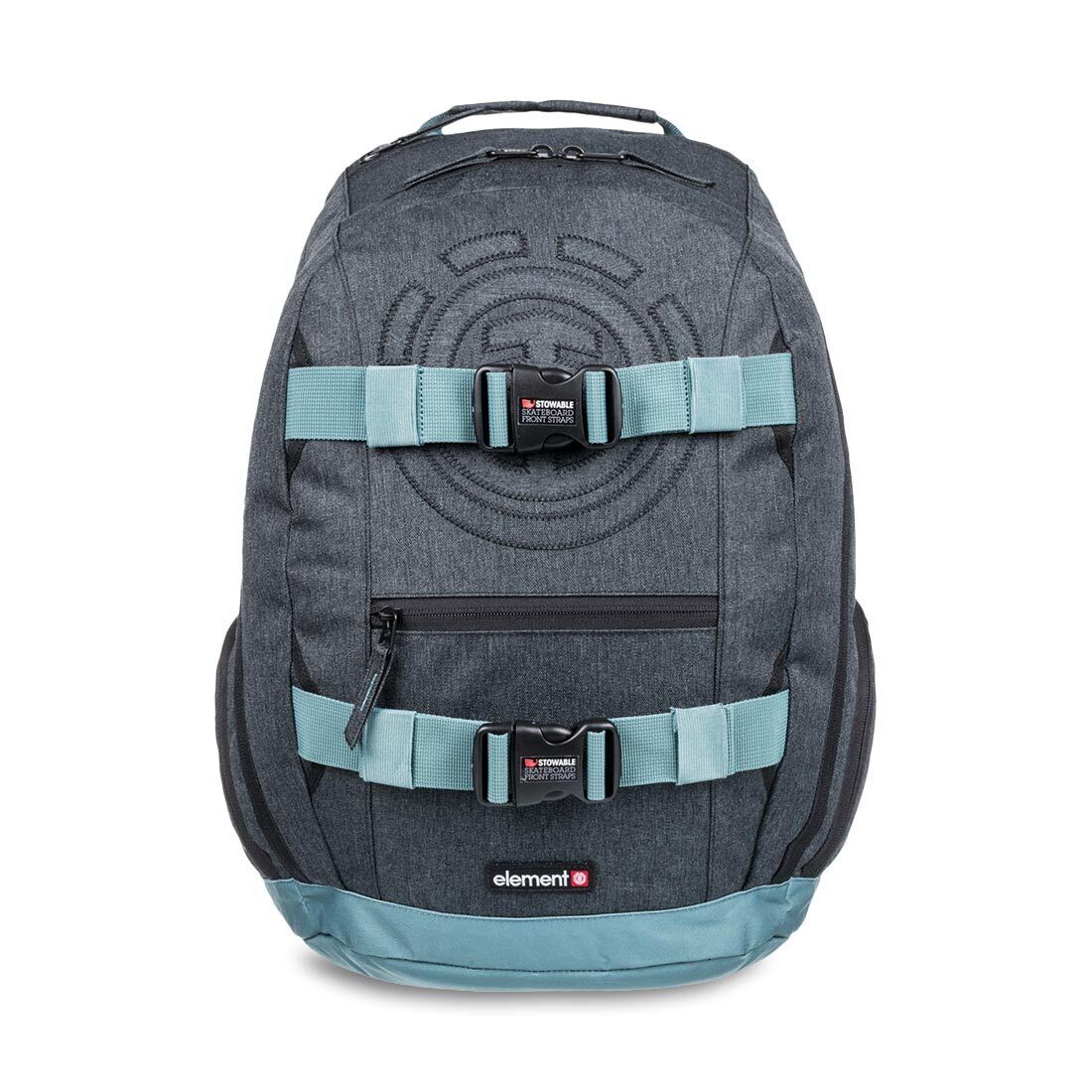 Element Backpack Mohave Black Heather Skateboard Straps 30L Travel School Bag