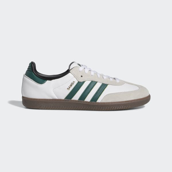Adidas Shoes Samba Adv White Collegiate Green Us Skateboard Sneakers Originals