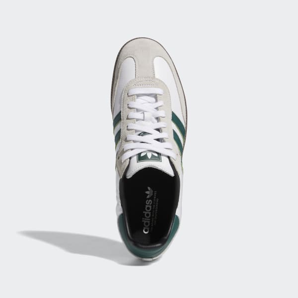 Adidas Shoes Samba Adv White Collegiate Green Us Skateboard Sneakers Originals