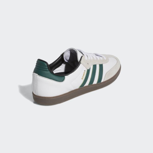 Adidas Shoes Samba Adv White Collegiate Green Us Skateboard Sneakers Originals