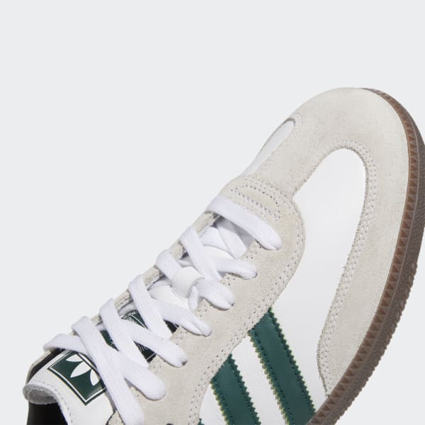 Adidas Shoes Samba Adv White Collegiate Green Us Skateboard Sneakers Originals
