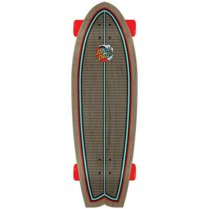 Santa Cruz Complete Skateboard Classic Wave Splice Shark 8.8" x 27" Cruiser