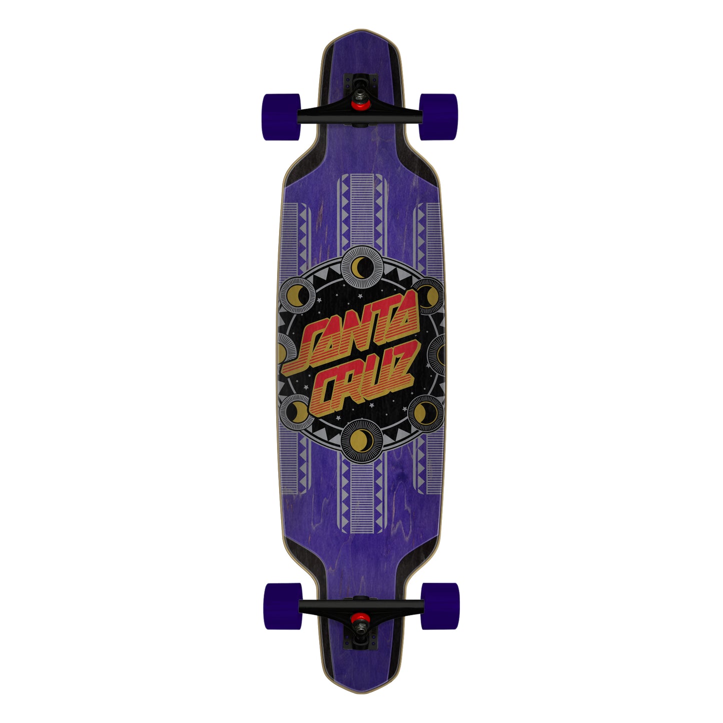 Santa Cruz Complete Skateboard Phase Dot Drop Down 9.5" x 37" Cruiser