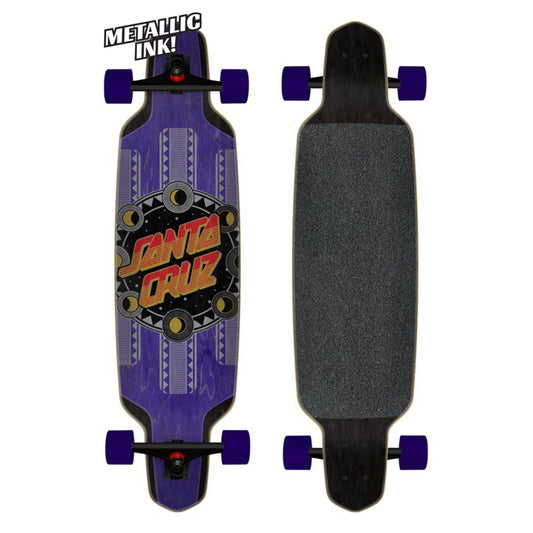 Santa Cruz Complete Skateboard Phase Dot Drop Down 9.5" x 37" Cruiser