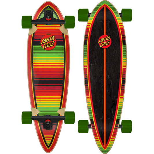 Santa Cruz Complete Skateboard Serape Dot Pintail 9.2" x 33" Cruiser