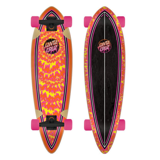 Santa Cruz Complete Skateboard Toxic Dot Pintail 9.2" x 33" Cruiser