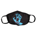 Santa Cruz Screaming Hand Face Mask Black Skate Reusable Washable Non Surgical