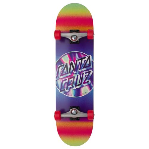 Santa Cruz Skateboard Complete Iridescent Dot Large 8.25" Pre-Assembled