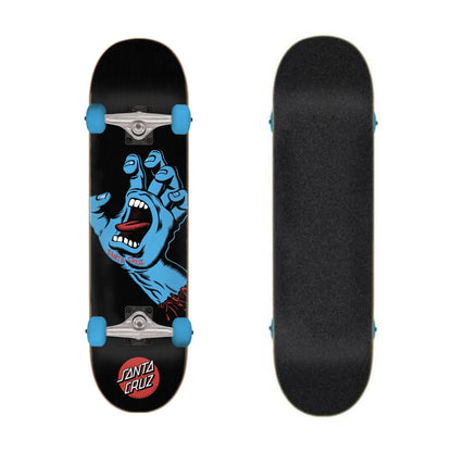 Santa Cruz Skateboard Complete Screaming Hand Full Black 8" Pre-Assembled