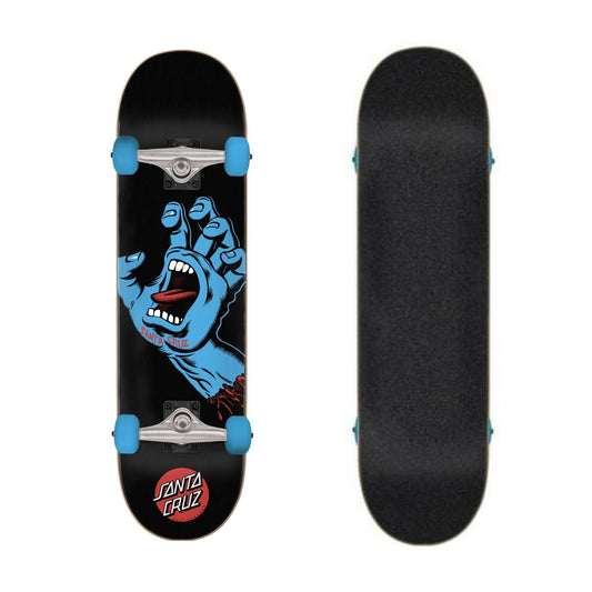 Santa Cruz Skateboard Complete Screaming Hand Full Black 8" Pre-Assembled
