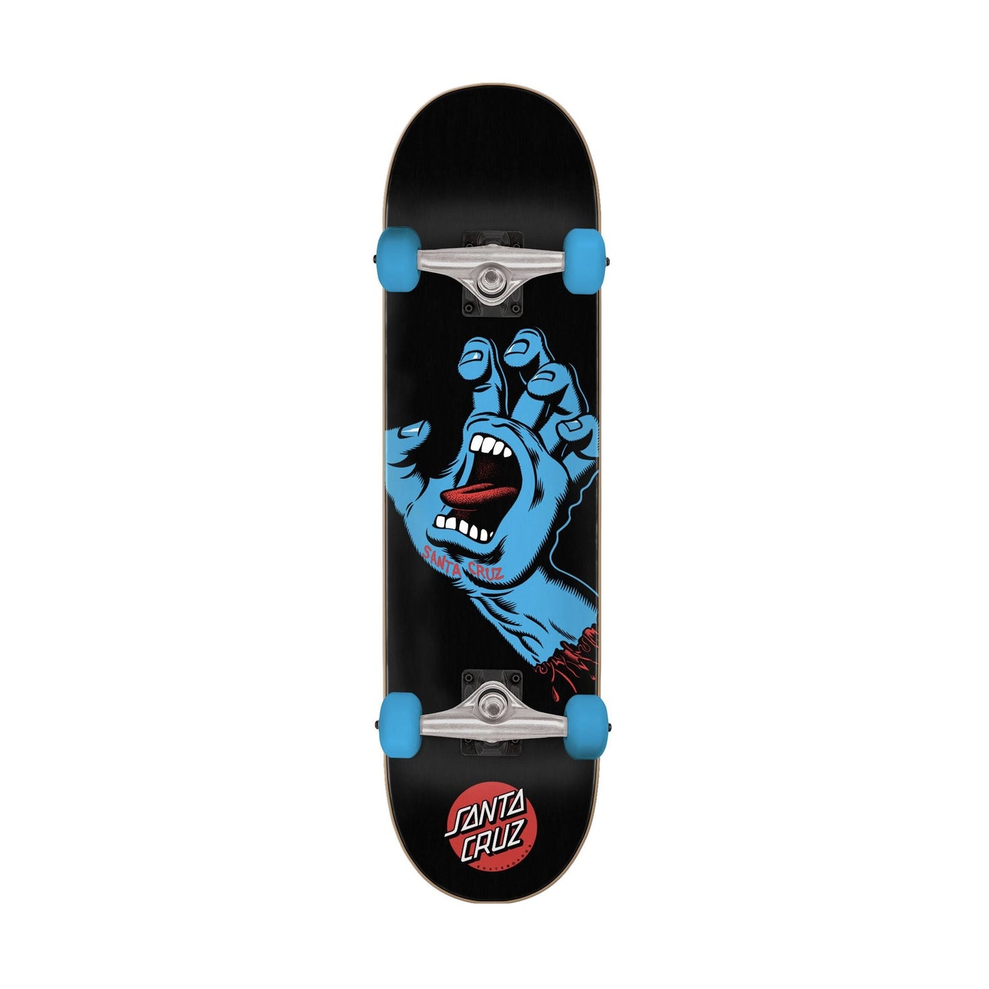 Santa Cruz Skateboard Complete Screaming Hand Full Black 8" Pre-Assembled