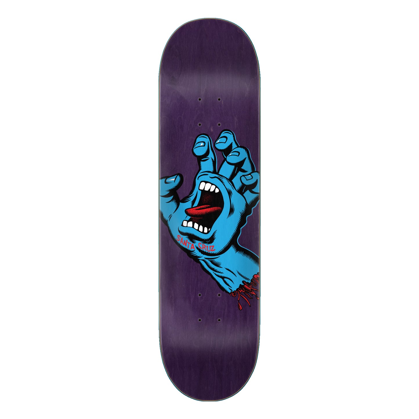 Santa Cruz Skateboard Deck Screaming Hand 8.375"