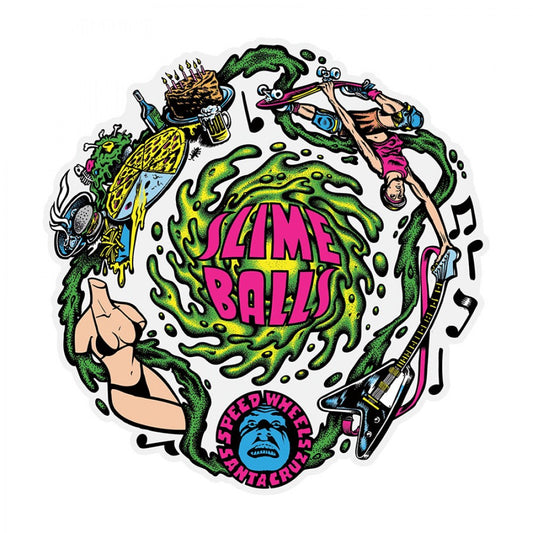 Santa Cruz Skateboards Stickers 5 Pack Slime Balls Vomit Skate decal