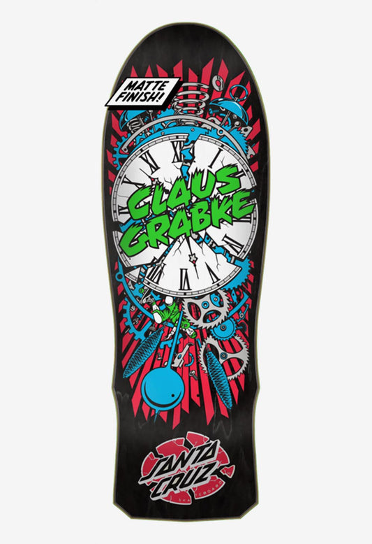 Santa Cruz Skateboards Deck Grabke Exploding Clock Matte Finish 10" Reissue