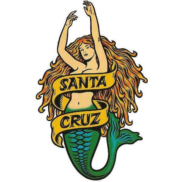 Santa Cruz Skateboards Stickers 5 Pack Mermaid Skate decal