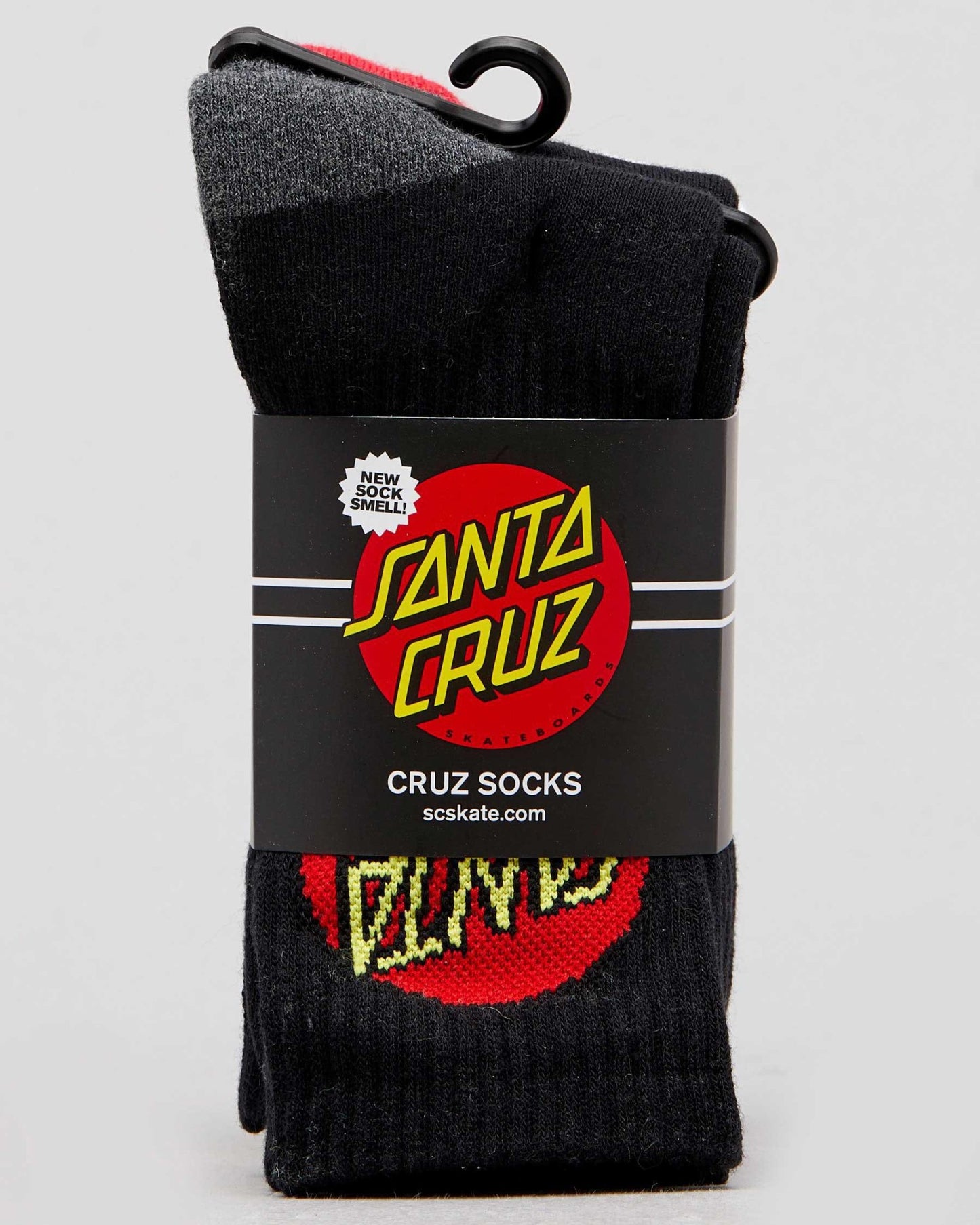Santa Cruz Socks 4 Pack ASST Crew Size 2-8 Skateboard Sox